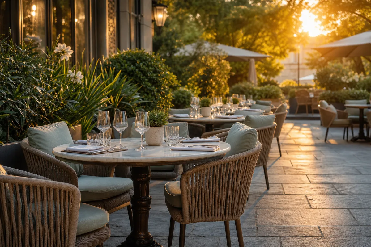 Assise et confort en terrasse de restaurant : les repères