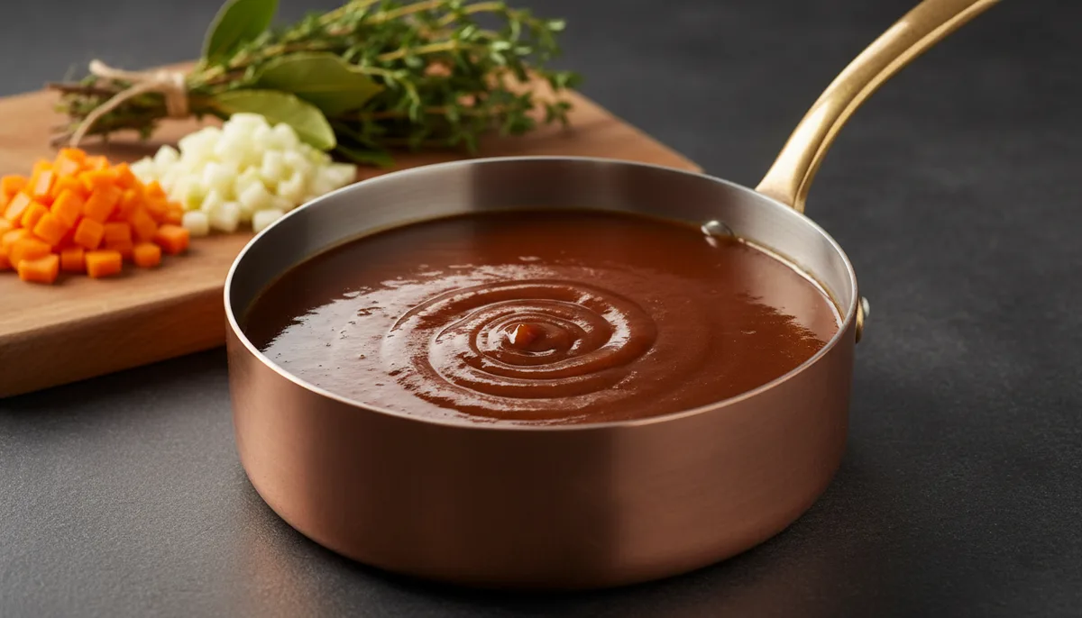 Fonds brun lié : recette, technique de liaison et utilisation en cuisine