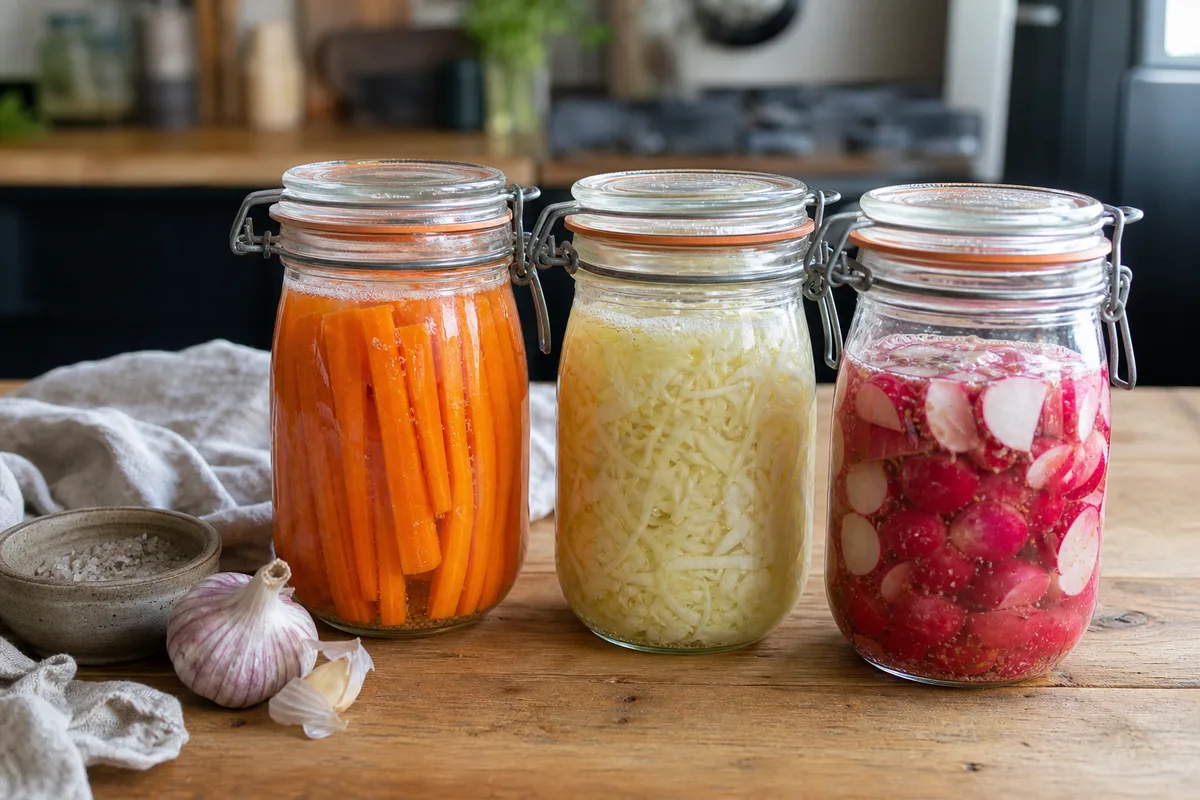 Lacto-fermentation des légumes : sel, température, durées